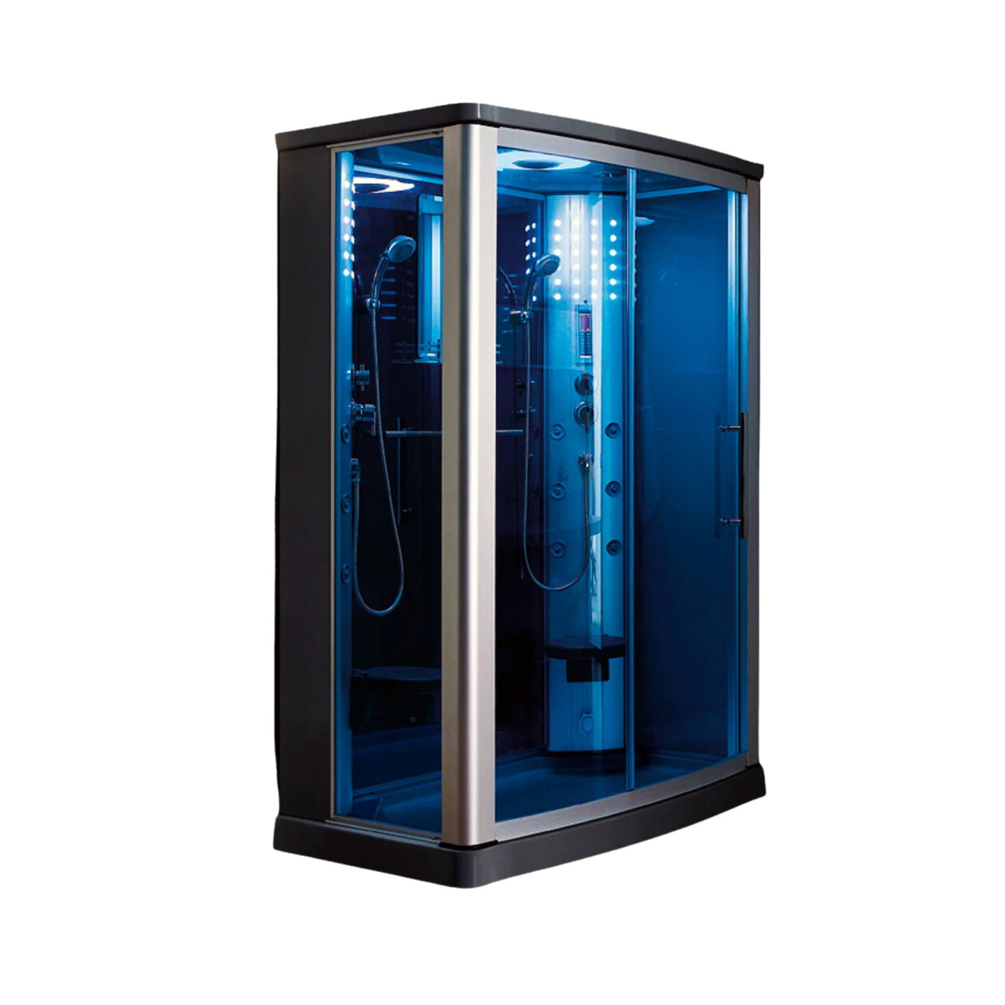 Mesa WS-803L Steam Shower 54"L x 35"W x 85"H - Blue Glass