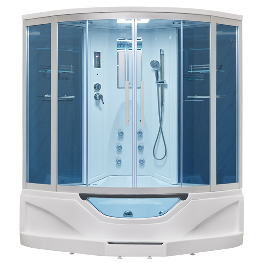 Mesa 702A Steam Shower Tub Combo - 61" x 61" x 89"