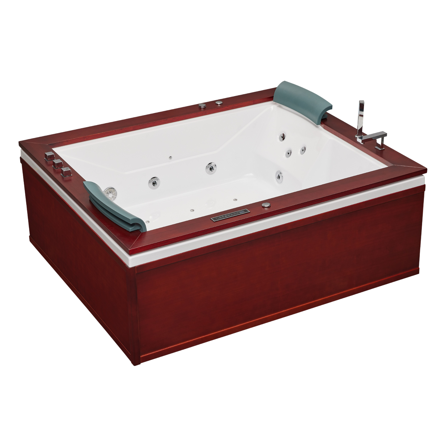 Mesa Monterey BT-0502 Free Standing Bathtub Jetted 71" x 60" x 28" - Wood Skirt