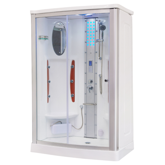 Mesa WS-803A Steam Shower 54"L x 35"W x 85"H Chrome