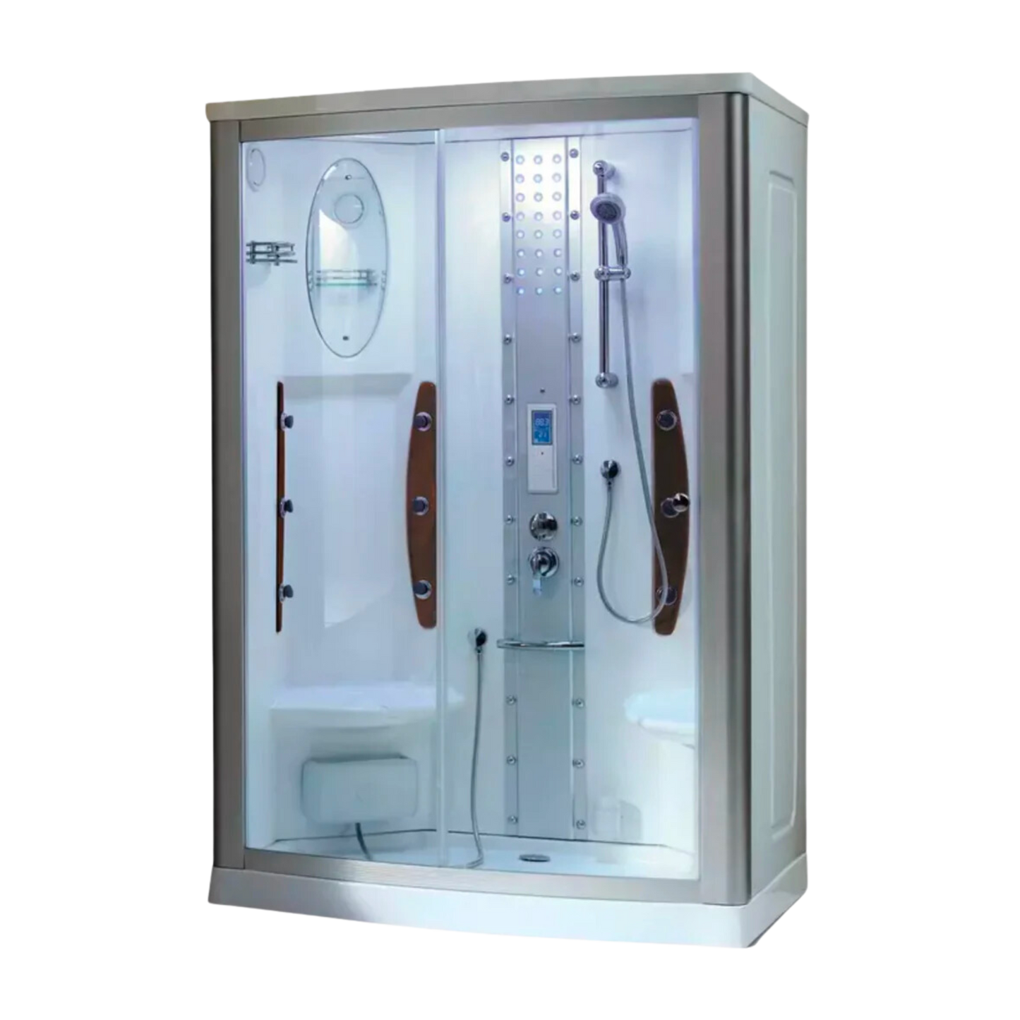 Mesa WS-803A Steam Shower 54"L x 35"W x 85"H Chrome