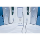 Mesa WS-608P Steam Shower Tub Combo - 63" x 63" x 85" Blue Glass