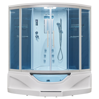 Mesa 702A Steam Shower Tub Combo - 61" x 61" x 89"