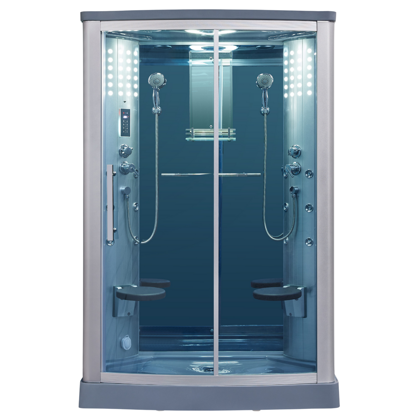 Mesa WS-803L Steam Shower 54"L x 35"W x 85"H - Blue Glass