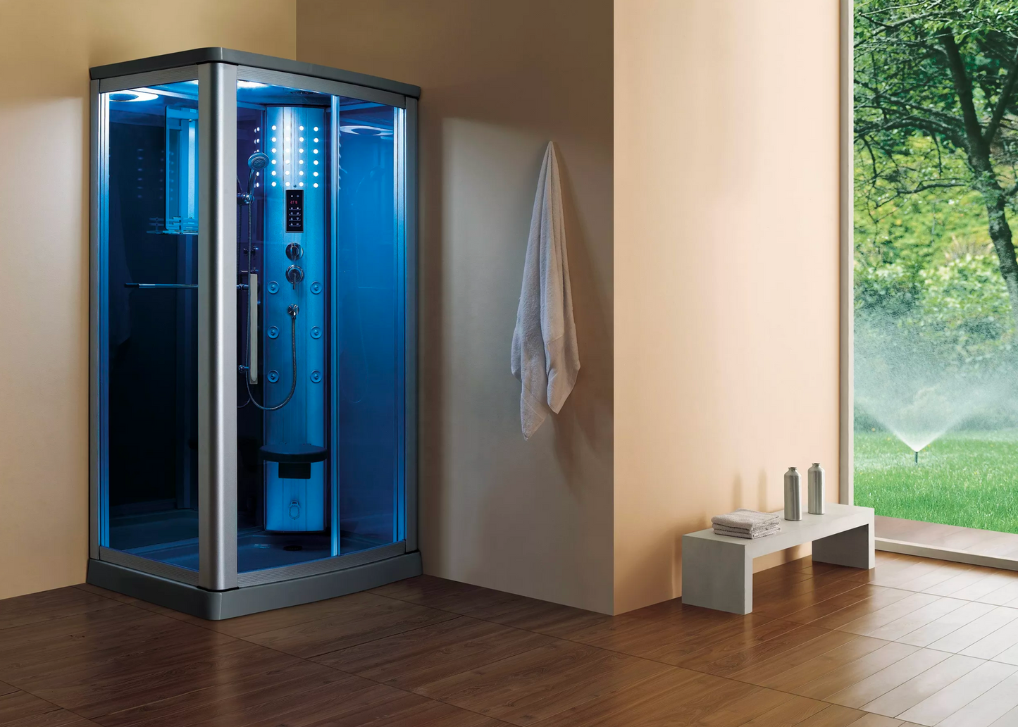 (right wall) Mesa 802L Steam Shower - Buy Online at Mesa Steam Showers